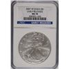 Image 1 : 2007-W AMERICAN SILVER EAGLE, NGC MS-70 EARLY RELEASES