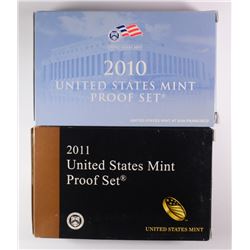 2010 & 2011 U.S. CLAD PROOF SETS IN NICE ORIG PACKAGING