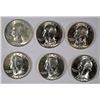 Image 1 : ( 6 ) GEM BU 1946-S WASHINGTON QUARTERS