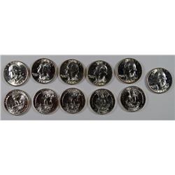 ( 11 ) GEM BU 1954 WASHINGTON QUARTERS