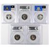 Image 2 : (5) 1999-S STATE QUARTERS PCGS PR-69 DCAM