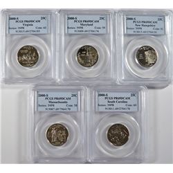 SET OF 2000-S STATE QUARTERS PCGS PR-69 DCAM