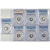 Image 1 : (7) SILVER ROOSEVELT DIMES ALL PCGS PR-69 DCAM 2 08-S, 09-S, 10-S, 3 11-S