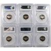Image 2 : (6) JEFFERSON NICKELS PCGS PR-69 DCAM