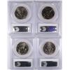 Image 2 : 4 - KENNEDY HALF DOLLARS - ALL PCGS MS65 - 3-1990 D & 1 - 1990 P