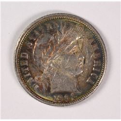 1901-O BARBER DIME, AU  WITH SOME TONING