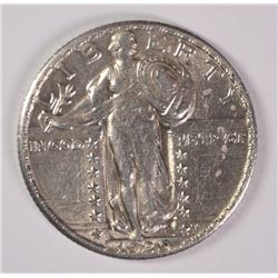 1929 STANDING LIBERTY QUARTER AU+