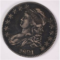 1821 BUST HALF VF/XF