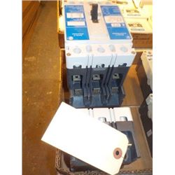 WESTINGHOUSE SERIES C BREAKERS (1) 15 AMP HFD, (1) 20 AMP HFD (1) 30 AMP HFD, (1) 70 AMP HFD