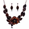 Image 1 : Flower & Oz Drop Necklace Set