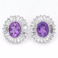 Natural Amethyst Earrings