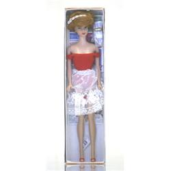 Mattel Barbiedocka, märkt: Midge 1962 Barbie 1958 by Mattel Inc Pattented, originalbox medföljer,...