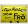 Image 1 : Emaljskylt, Algot Holmbergs Original Frö, 60x40, något sliten. SEK 1.000-1.200...