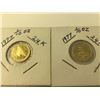 Image 2 : LOT OF 2-1977 1/10 OZ 24KT COINS AND ONE 2.5 GRAM 24KT GOLD INGLOT