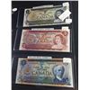 Image 1 : 1973 $1, $2 &$5 LOW SERIAL NUMBER 44, CANADIAN BANK NOTES