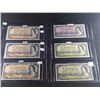 Image 1 : 1954 $50 (X3) $20 (X2 ONE REPLACEMENT) & $10 CANADIAN BANK NOTES