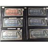 Image 2 : 1954 $2 (X2 ONE RADAR) $5 (X6 REPLACEMENT BILLS) & $10 CANADIAN BANK NOTES