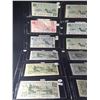 Image 2 : LOT OF 18 CANADIAN BANK NOTES $357 FACE VALUE INCLUDES REPLACEMENT BILLS ETC.