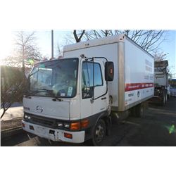 2004 HINO FA1517 CUBE VAN, WHITE, VIN # JHBFA4JG641S10961