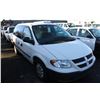 Image 2 : 2005 DODGE CARAVAN, CARGO VAN, WHITE, VIN # 1D4GP21R95B193234