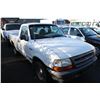 Image 2 : 1998 FORD RANGER, 2 DOOR PU, WHITE, VIN # 1FTYR10CXWPA96244