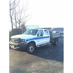 2004 FORD F-450 XL SUPER DUTY, 4 DOOR PU, WHITE, VIN # 1FDXW46PX4EA17384