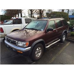 1998 NISSAN PATHFINDER, 4 DOOR, BROWN, VIN # JN8AR05Y0WW275967
