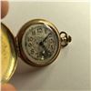 Image 3 : ONE 14KT GOLD WALTHAM ANTIQUE LADIES SIZE POCKET WATCH.  HAS A ROUND SHAPED HUNTERS CASE ENGRAVED
