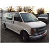 Image 2 : 2001 CHEVROLET EXPRESS 1500 CARGO VAN, WHITE, VIN # 1GCFG15M711124611