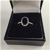 Image 1 : ONE 14KT WHITE GOLD LADIES SAPPHIRE AND DIAMOND RING. SET WITH ONE 2.05CT GIA CERTIFIED SAPPHIRE