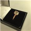 Image 2 : ONE 18KT ROSE GOLD ENGAGEMENT RING, SET WITH ONE 3.03CT, SI-1, K COLOUR CUSHION CUT DIAMOND WITH GIA