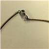 Image 2 : 14KT WHITE GOLD & YELLOW GOLD REVERSIBLE OMEGA COLLAR STYLE NECKLACE 41CM LONG. HAS ONE WHITE GOLD