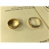 Image 1 : ONE 14KT YELLOW GOLD DIAMOND SET LADIES OR GENTS DRESS OR WEDDING RING.  CHANNEL SET WITH  A ROW OF