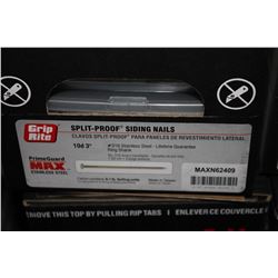 BOX OF GRIP RITE 10D X 3  SPLIT PROOF SIDING NAILS