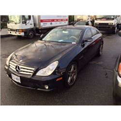 2006 MERCEDES CLS 55 AMG KOMPRESSOR, 4 DOOR SEDAN, BLACK, VIN # WDDDJ76X46A062246