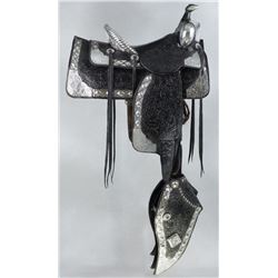 Sterling Silver Parade Saddle attributed to Bohlin