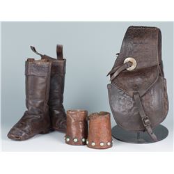 Three Rare Antique Cowboy Miniatures