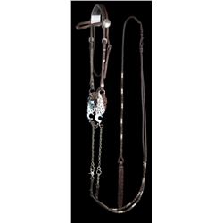 Vintage Fleming Silver Bit with Headstall