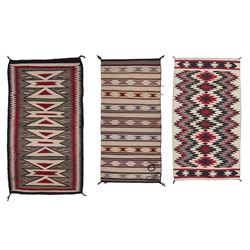 Three Decorative Navajo Weavings