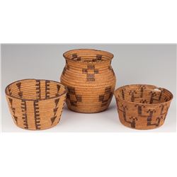 Three Pima Baskets