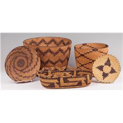 Five Papago Baskets