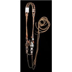 Headstall, California Bit & Rawhide Reins