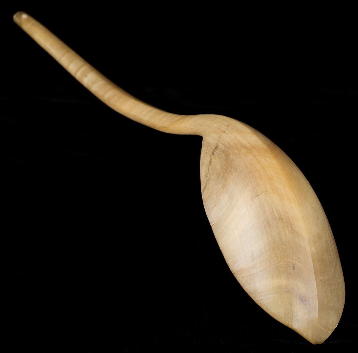 Two Early Native American Horn Spoons
