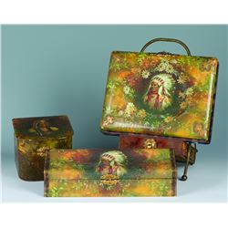Four piece Indian Pictorial celluloid photo album