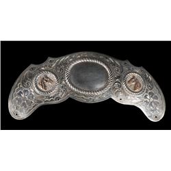 Sterling & Gold Saddle Plate