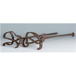 Two Mexican Hand Forged Branding Irons