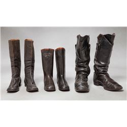 Three pairs of Military Style Boots