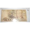 Image 1 : BRASIL 10,000 DEZ MIL CRUZEIROS SERIAL # A0731036099A BANK NOTE!! NOTE CAME OUT OF SAFE!!