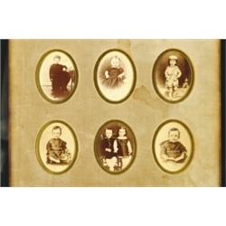 [Cartes-de-visite] Peacock & Randall, A group of 6 mounted cartes-de-visite of young children b...