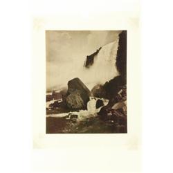 Attributed to Barker, George (fl. 1860-1890), ROCK OF AGES AND THE AMERICAN FALLS, an albumen p...